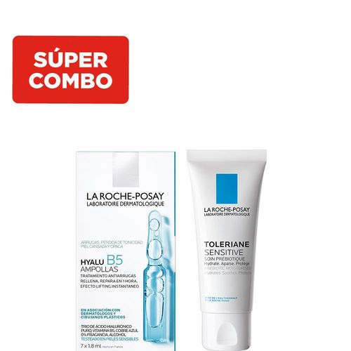 Kit La Roche Posay Ampolla Hyalu B5 + Toleriane Sensitive