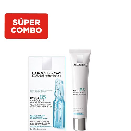 Kit La Roche Posay Antiedad Ampolla Hyalu B5 + Hyalu B5 Soin