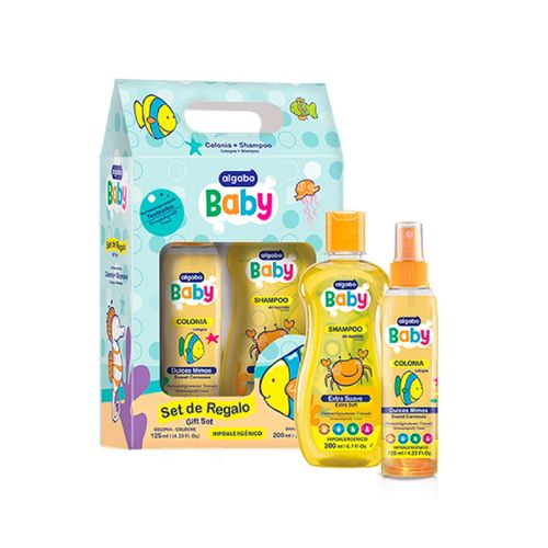 Set Valija Algabo Baby Body Splash x 125 ml + Shampoo x 200 ml