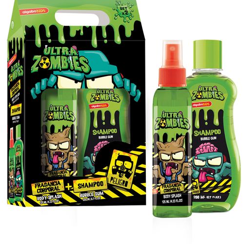 Set Zombies Algabo Body Splash x 125 ml + Shampoo x 200 ml