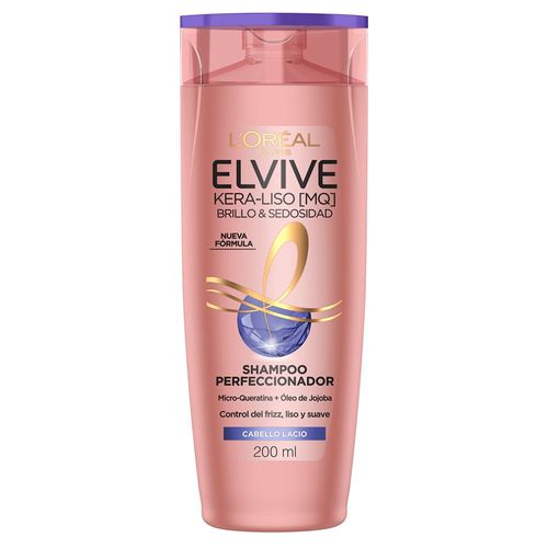 Shampoo Elvive Keraliso Brillo y Sedosidad x 200 ml