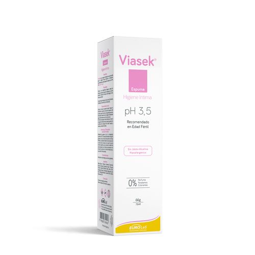 Espuma de Higiene Diaria Viasek pH 3.5 x 75 ml