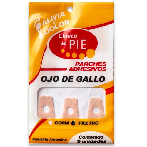 Protector para el Pie Clinica del Pie Ojos de Gallo Fieltro x 9 un