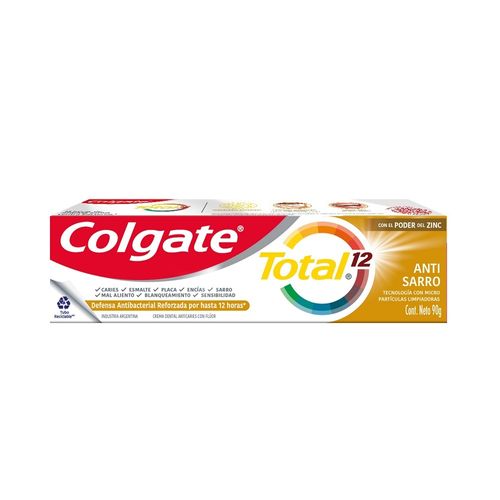 Pasta Dental Colgate Total Control Sarro x 90 g