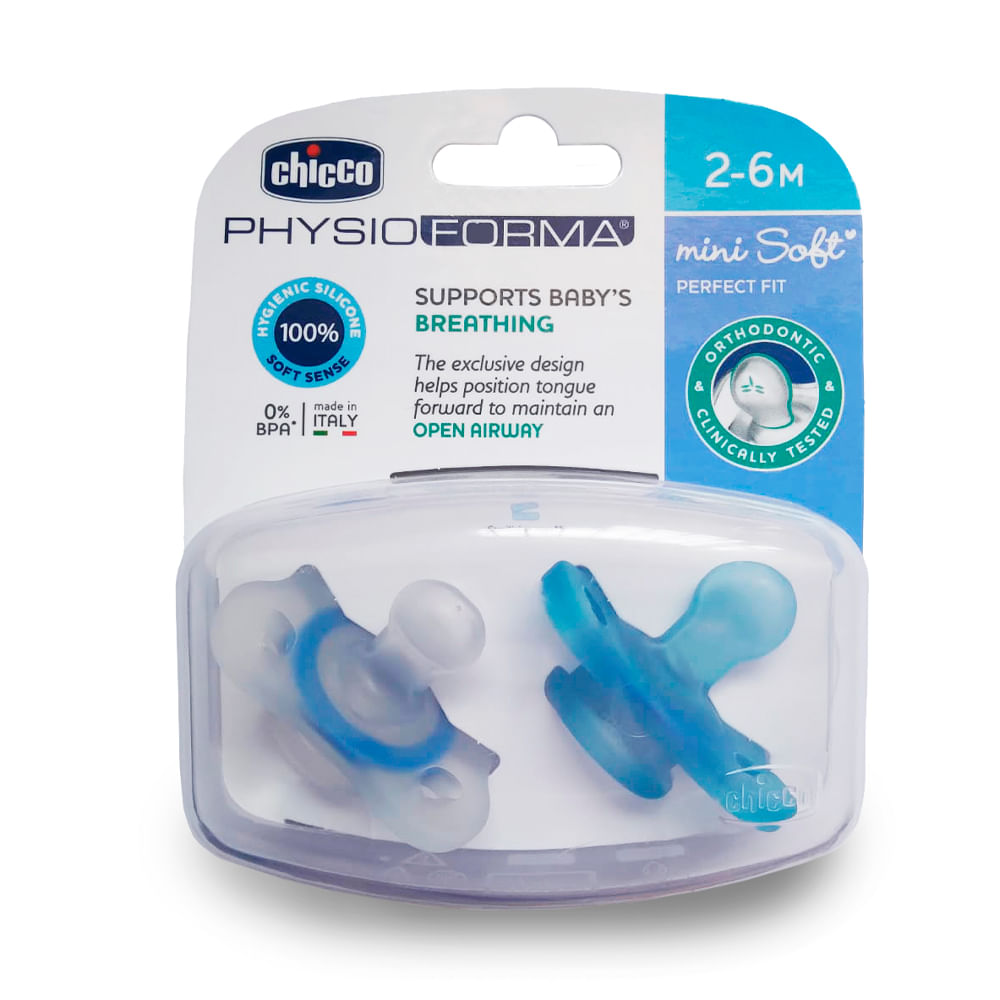 PACK 2 CHUPETES PHYSIO FORMA CHICCO 0-6 MESES ANIMALES: 5,50 €