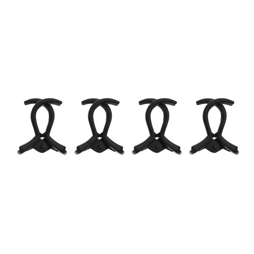 Broche Chico Mate Negro Wav x 4 un