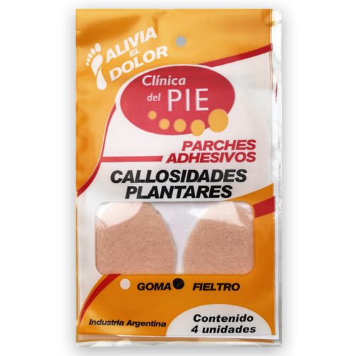 Protectores Clinica del Pie Callosidades Fieltro x 4 un