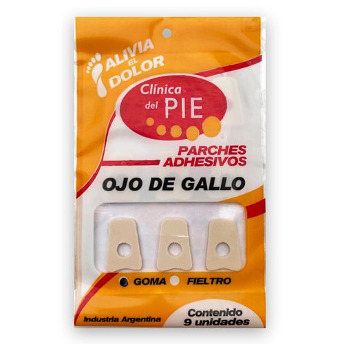 Protector para el Pie Clinica del Pie Ojos de Gallo Goma x 9 un