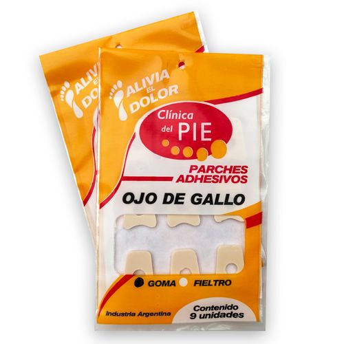 Protector para el Pie Clinica del Pie Ojos de Gallo Goma x 9 un