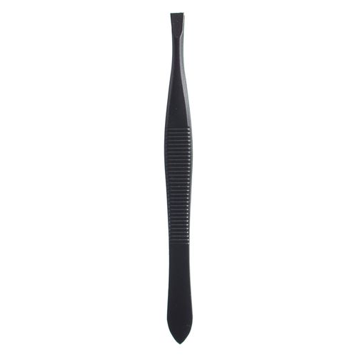 Pinza de Depilar Studio 9 Punta Recta Negra