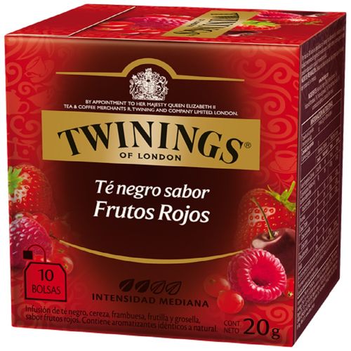 Té Twinings Frutos Rojos x 10 saquitos