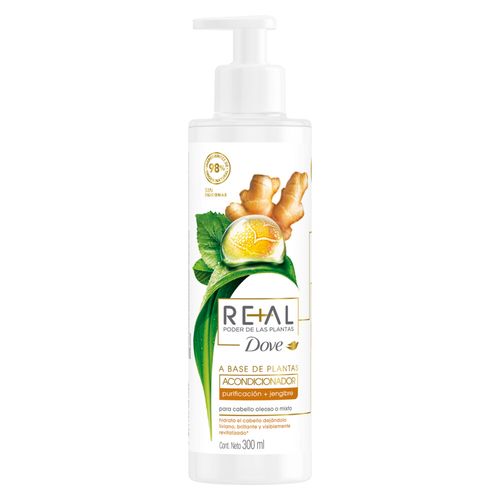 Acondicionador Dove Real Poder de las Plantas Purificación + Jengibre x 300 ml