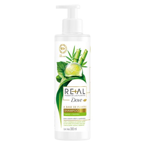 Shampoo Dove Real Poder de las Plantas Fuerza + Bambú x 300 ml