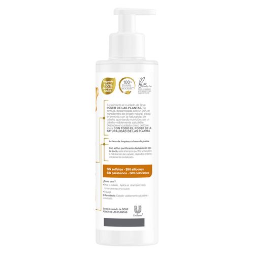 Shampoo Dove Real Purificación + Jengibre x 300 ml