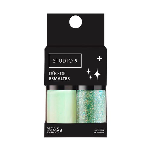 Set de Esmaltes para Uñas Studio 9 Palm Beach x 13 g x 2 un