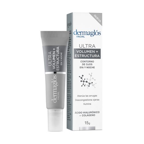 Crema Facial Dermaglós Contorno de Ojos Ultra Volumen y Estructura x 15 g