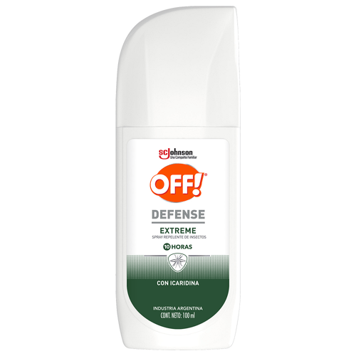 Repelente para Mosquitos OFF! Defense Extreme Spray x 100 ml