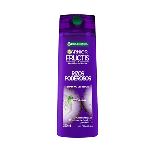 Shampoo Garnier Fructis Control y Definción Rizos Poderosos x 350 ml