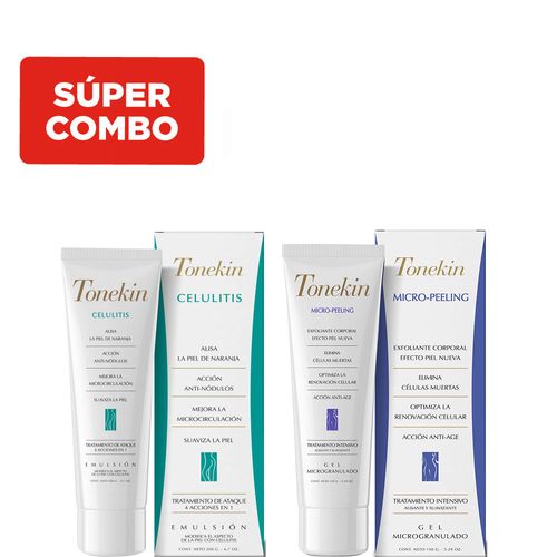 Combo Tonekin Micro-Peeling + Emulsión Anti-Celulitis