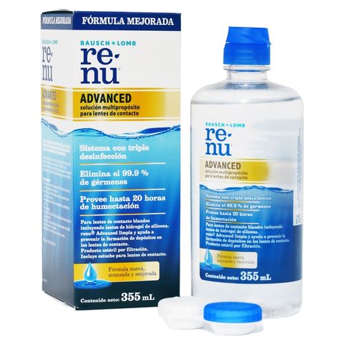 Solución para Lentes de Contacto Renu Advanced x 355 ml