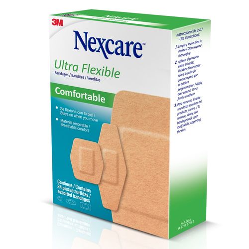 Apósito Nexcare Ultra Flexibles Surtidos x 24 un