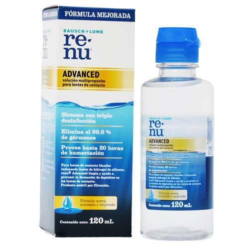 Solución para Lentes de Contacto Renu Advanced x 120 ml