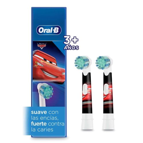 Oral-B Disney Cars Cabezales de Repuestos Para Cepillo Dental Eléctrico x 2 un