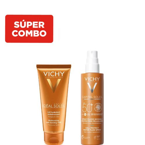 Combo Vichy Protección Solar Capital Soleil FPS50 + Autobronceante