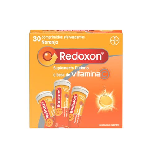 Suplemento Dietario Redoxon a Base de Vitamina C Efervescente x 1 g x 30 Comprimidos