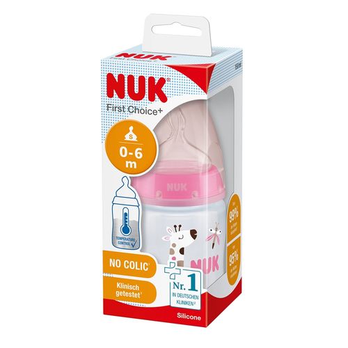 Mamadera NUK Control de Temperatura Jirafa x 150 ml