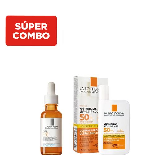 Kit Pure Vitamin C 10 + Anthelios Uvmune Fluid 50+ Reno