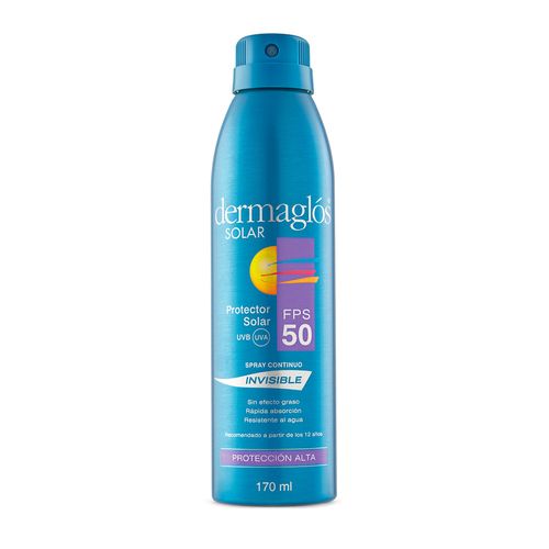 Protector Solar Dermaglós Invisible FPS 50 x 170 ml