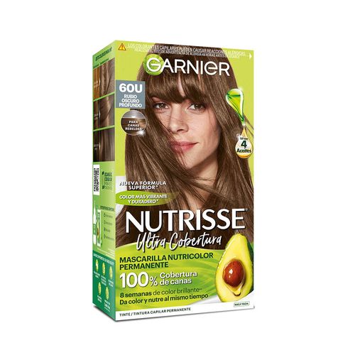 Kit Coloración Permanente Nutrisse Clásicos 60 Rubio Oscuro Profundo x 45 g