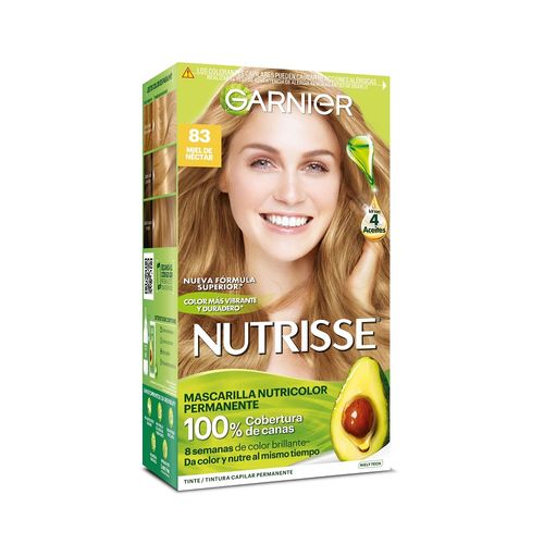 Kit Coloración Permanente Nutrisse Clásicos 83 Miel de Néctar x 45 g