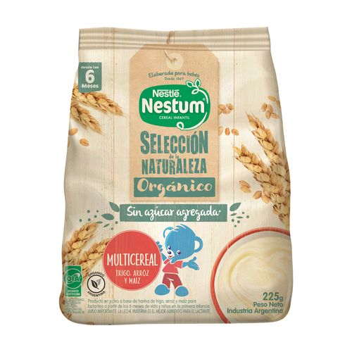 Cereal Infantil Orgánico Nestum Multicereal sin Azúca x 225 g