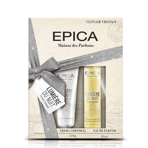 Set EDP Bless Epica Glitter Lumiére Du Nuit x 50 ml + Crema Corporal x 100 g