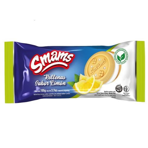 Galletitas Smams Rellenas de Limón x 105 g