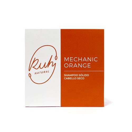 Shampoo Solido Ruh Natural Mechanic Orange x 65 g