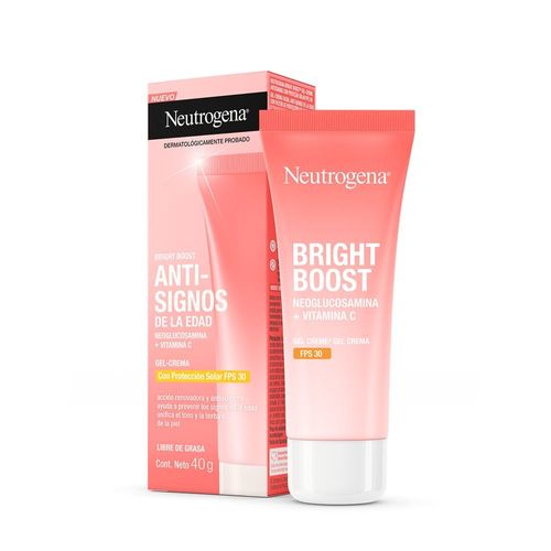 Neutrogena Bright Boost SPF 30 GelCrema Facial Anti-edad x 40 g