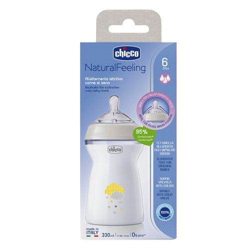 Mamadera Chicco Natural Feeling 6 meses x 330 ml