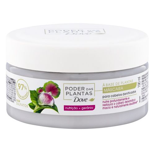 Crema Tratamiento Dove Poder de las Plantas Nutrición + Geranio x 190 g