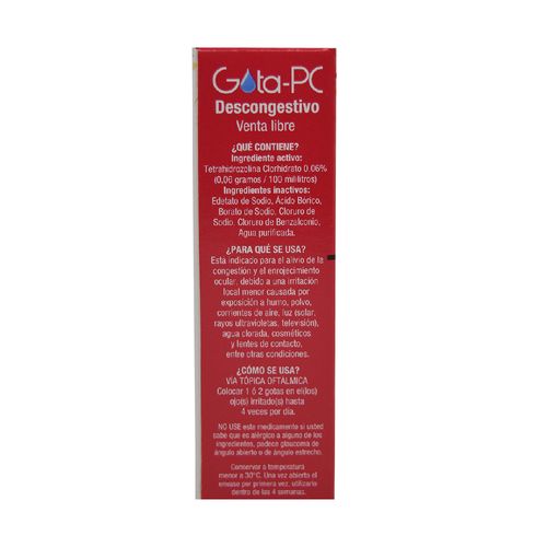 Gota Pc Colirio x 10 ml