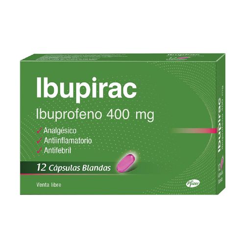 Ibupirac Ibuprofeno 400 mg x 12 Cáps