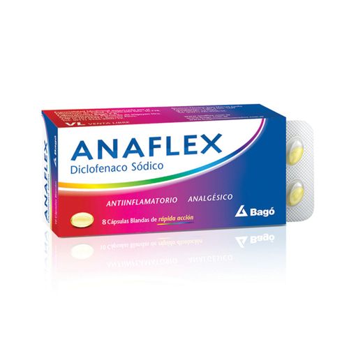 Anaflex Diclofenac x 8 Cáps