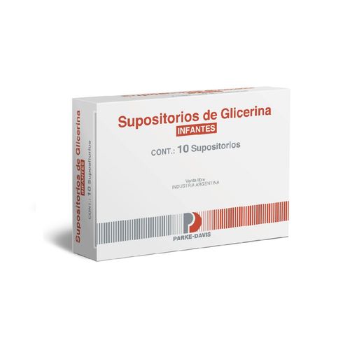 Supositorio de Glicerina Infantiles Largos x 10 un