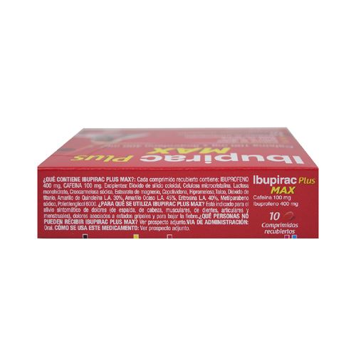 Ibupirac Plus Max Ibuprofeno 400 mg x 10 Comp