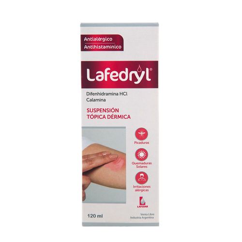 Lafedryl Suspensión Tópica Dérmica x 120 ml