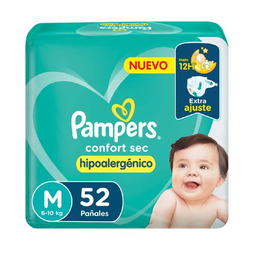 Pañal Pampers Confort Sec Hipoalergénico Hiperpack