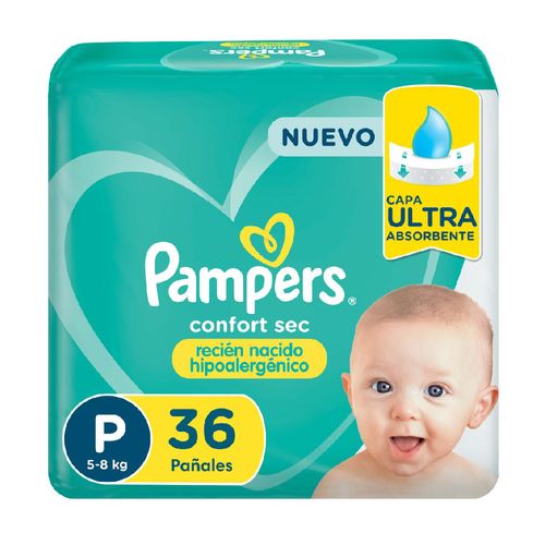 Pañal Pampers Confort Sec Extra Plus Hipoalergénico Megapack