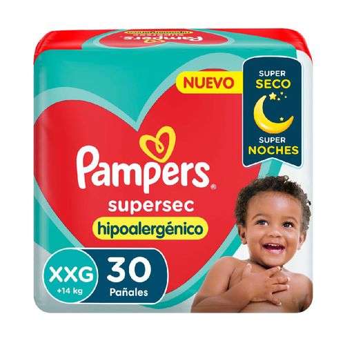 Pañales Pampers Supersec Hipoalergénico